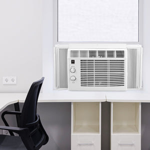 HomePointe 5,000 BTU Mechanical Window Air Conditioner with Rotary Thermostat
