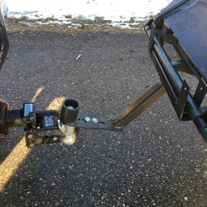 Tow Tuff Dumpster Dolly Trash Can Trailer Hitch For Car, Truck, Tractor, and ATV