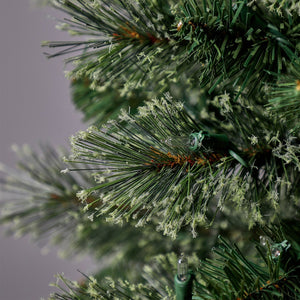 Home Heritage Stanley 5' Pine Artificial Christmas Tree, PreLit 150 White Lights