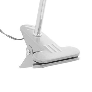 Globe Electric 8.46" 5W 250 Lumens LED Integrated Goose Neck Clip Lamp, White - TRAPSKI