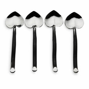 Twig Heart Coffee/Dessert Table Spoon 4 Pc. Set