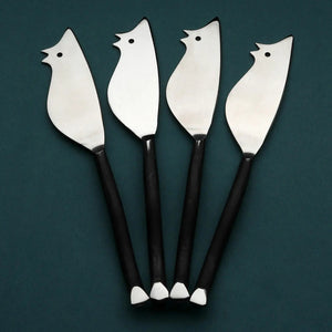 Twig Ratoncito Cheese Spreader/Knife 4 Pc. Set