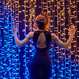 Twinkly Curtain App-Controlled Smart LED Christmas Lights 210 RGB Multicolor