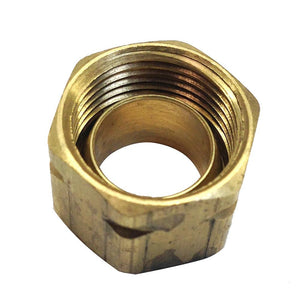Uflex Brass Compression Nut w/Sleeve #61CA-6 - TRAPSKI