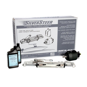 Uflex SilverSteer Universal Front Mount Outboard Hydraulic Steering System w/ UC128-SVS-1 Cylinder - TRAPSKI