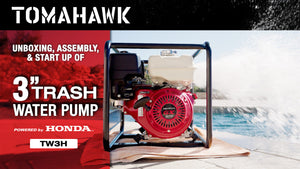 3 Inch Trash Water Pump 375 GPM 8 HP GX240 powered by Honda Portable Utility X-Series