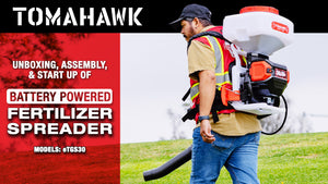 5 Gal Battery-Powered Fertilizer Spreader Broadcast Lawn Seed Ice Melt Salt