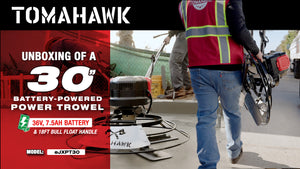 PRE ORDER: 30" Battery-Powered Portable Power Trowel with 18ft Bull Float Handle - TRAPSKI