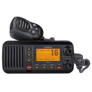 Uniden UM435 Fixed Mount VHF Radio - Black - TRAPSKI