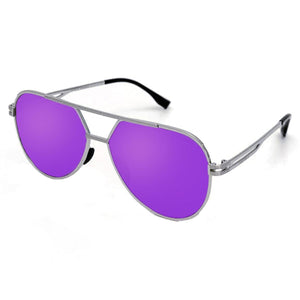 Untangled x Emily- Tangle Free - Mirrored Purple Aviator Sunglasses - TRAPSKI