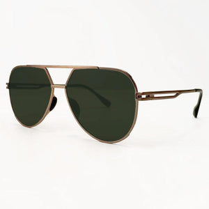 Untangled x Emily - Tangle Free - Olive Aviator Sunglasses - TRAPSKI