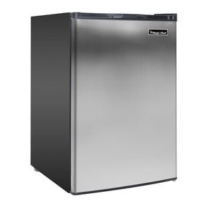 Magic Chef MCUF3S2 3 Cubic Foot Deep Small Mini Upright Freezer, Stainless Steel