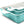 NutriChef Rectangular Ceramic 3 Piece Nonstick Kitchen Bakeware Pan Set, Aqua