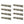 Suncast 2 Foot Wall Mount Long Handled Garden Tool Hanger Organizer (8 Pack)