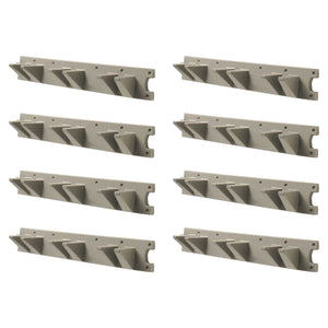 Suncast 2 Foot Wall Mount Long Handled Garden Tool Hanger Organizer (8 Pack)