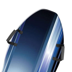 Slippery Racer Downhill Falcon Kids Foam Toboggan Snow Sled, Midnight Hologram