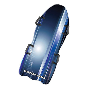 Slippery Racer Downhill Falcon Kids Foam Toboggan Snow Sled, Midnight Hologram