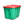 HOMZ 18 Gallon Heavy Duty Plastic Holiday Storage Totes, Green/Red (4 Pack)