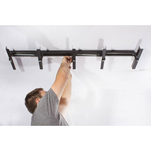Up-Rite 10 Foot Adjustable Overhead Garage Ceiling Storage Tote Organizer Rack