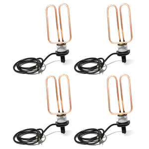 Farm Innovators Universal Livestock Water Tank 1500W Drain Plug De-Icer (4 Pack) - TRAPSKI