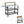 Outdoor Foldable Grill Table with Flip-Up Top and 2 Storage Shelves for Backyard Garden