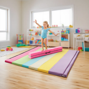 Yoga Set: Gymnastics Mat+Folding Gymnastics Balance Beam