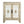 Antique White Console Cabinet with Glass Doors - Nalani