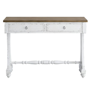 Antique White Console Table with Storage Drawers - Carminda