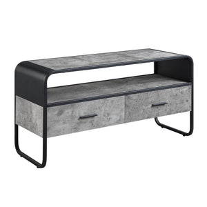 Black TV Stand with Storage Drawers - Raziela Collection