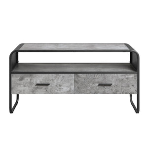 Black TV Stand with Storage Drawers - Raziela Collection