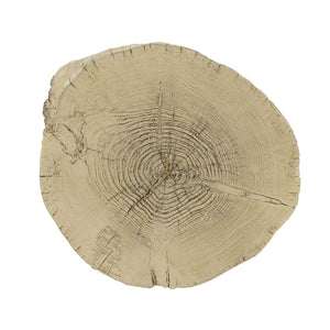 Brown Fiber Concrete Accent Table with Engineered Stone – Modern Rustic