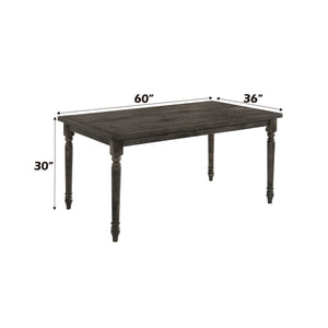 Claudia II Weathered Dining Table - Gray