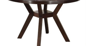 Drake Round Dining Table with Minimalist Design - Espresso