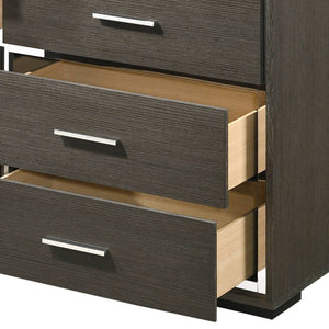 Escher Gray Oak Dresser with 8 Spacious Drawers