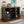 Espresso Wood Wine Cabinet with Glass Door & Stemware Rack - Hazen