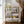 Gold & White Washed Finish Serving Cart with Removable Wooden Trays