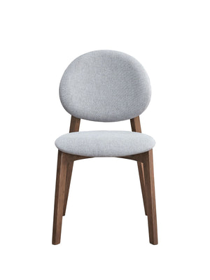 Hadasa Side Chair Set of 2 with Elegant Upholstery - Light Brown or Gray