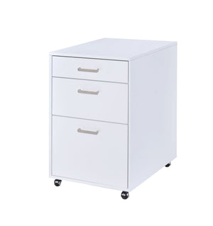 High Gloss Filing Cabinet with Fully Assembled Construction - White or Black