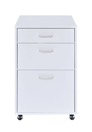 High Gloss Filing Cabinet with Fully Assembled Construction - White or Black