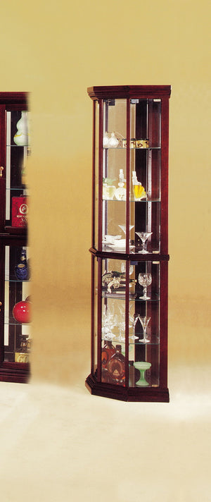 Huxley Curio Cabinet (Corner) - Cherry