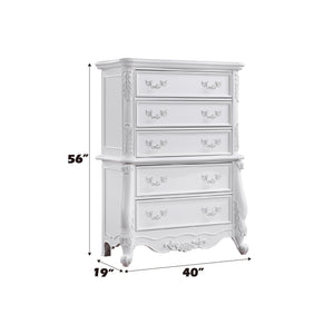 Latisha White Accent Chest with Storage Drawers - White