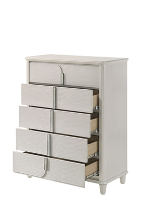 Laveda Chest with Five Drawers - White