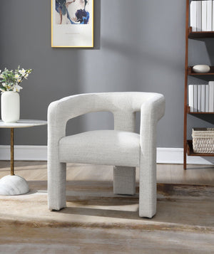 Lomas Boucle Side Chair Set of 2 with Soft Upholstery - Beige