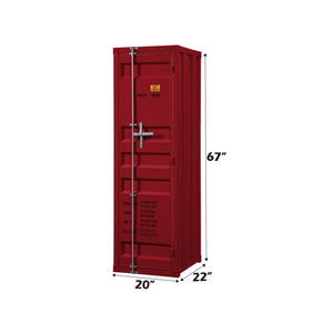 Metal Cargo Wardrobe with Industrial Lock - Blue, Red, or White