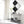 Mirrored Faux Marble Console Table with Metal Frame - Multi