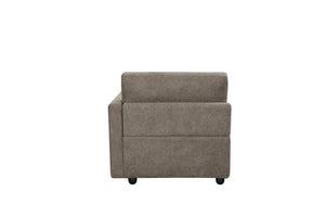 Rylie Modular Sectional Sofa with Toss Pillows - Dark Brown