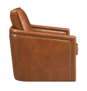Swivel Chair With Glider and Pocket Coil Seating - Light Brown or Black