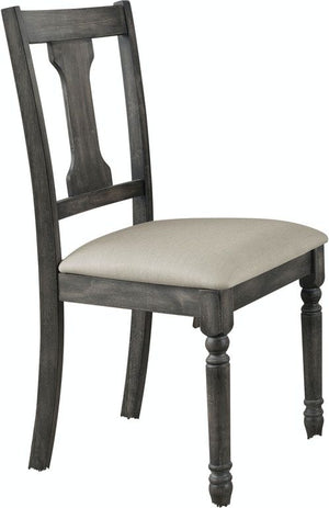 Wallace Side Chair Set of 2 - Tan / Weathered Gray
