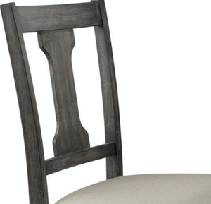 Wallace Side Chair Set of 2 - Tan / Weathered Gray