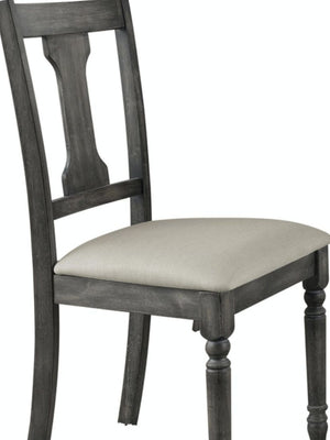 Wallace Side Chair Set of 2 - Tan / Weathered Gray